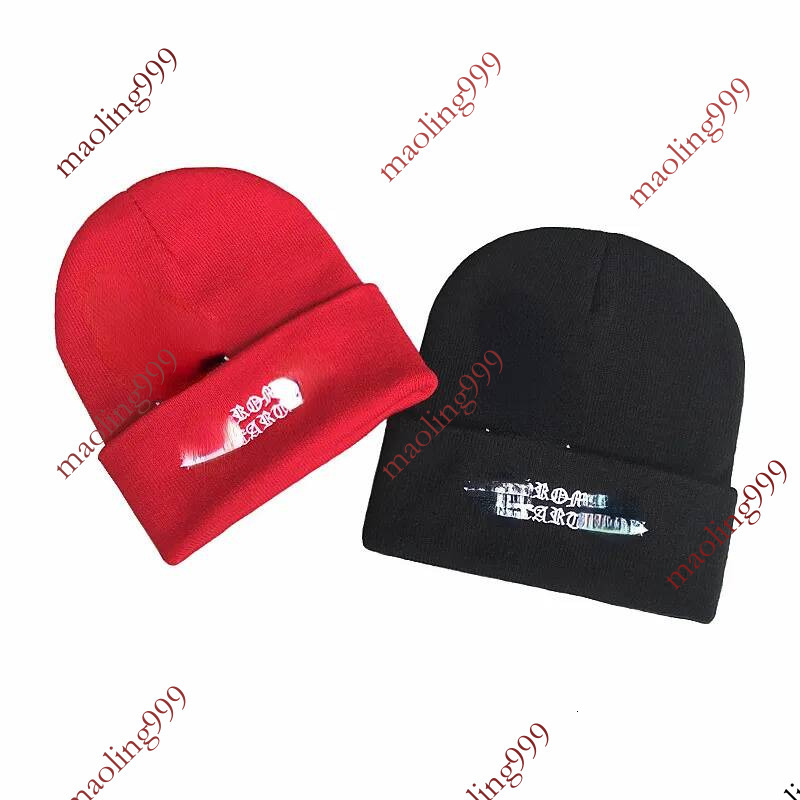 Beanie Woolen Hats for Men Women Outdoor Warmth All Match Headgear Embroidery Knitted Hat Autumn and Winter Skull Caps