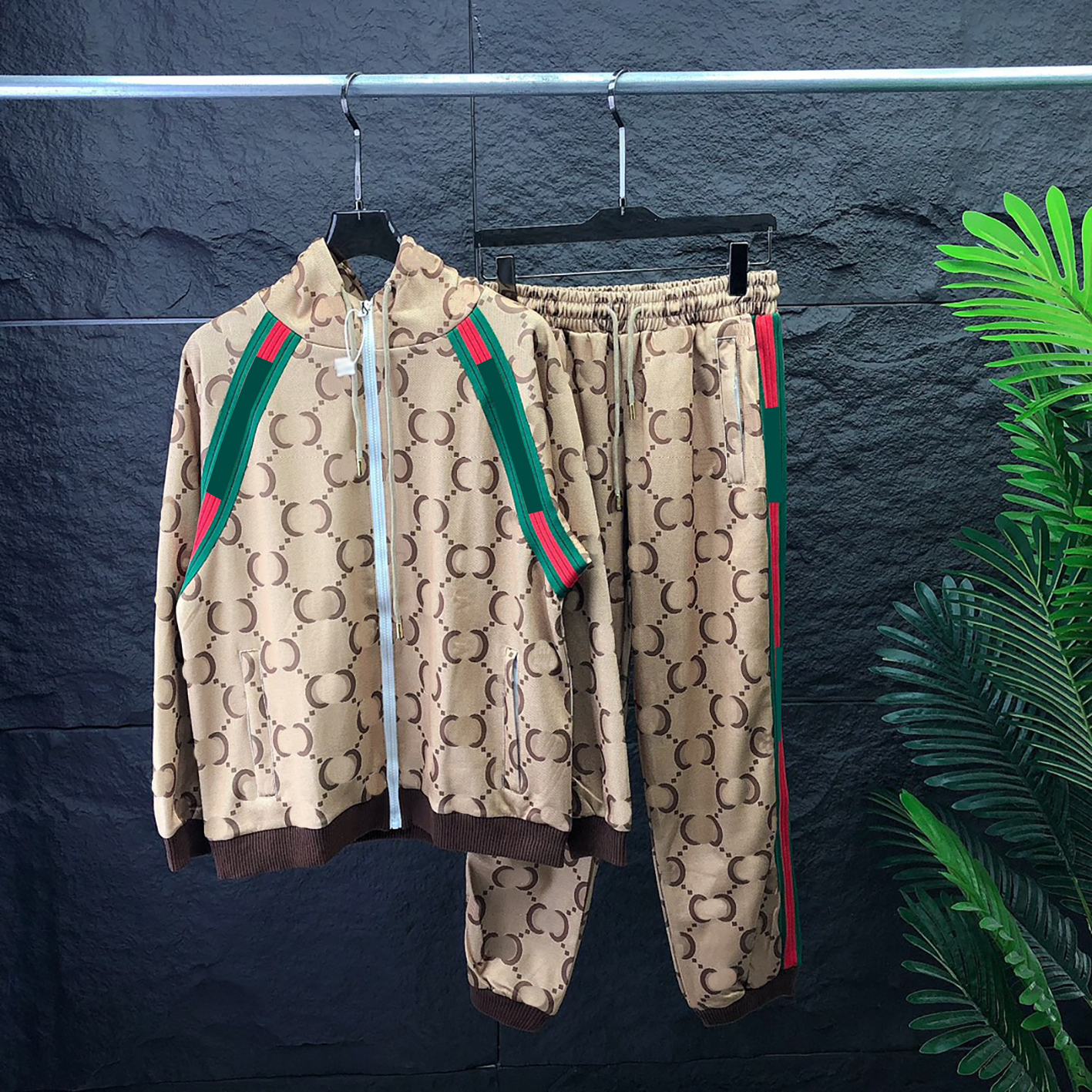 Vêtements de marque de créateurs, veste pour hommes de haute qualité, costume décontracté de luxe léger entièrement imprimé, cardigan à capuche l