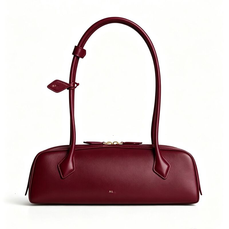 Tote Alia Bag Crossbody Designer Bags Women Shoulder Handbag Barrel Elegant Bowling Minimalist Long Tube Zipper Top Handle Purse Hardware Leather Co