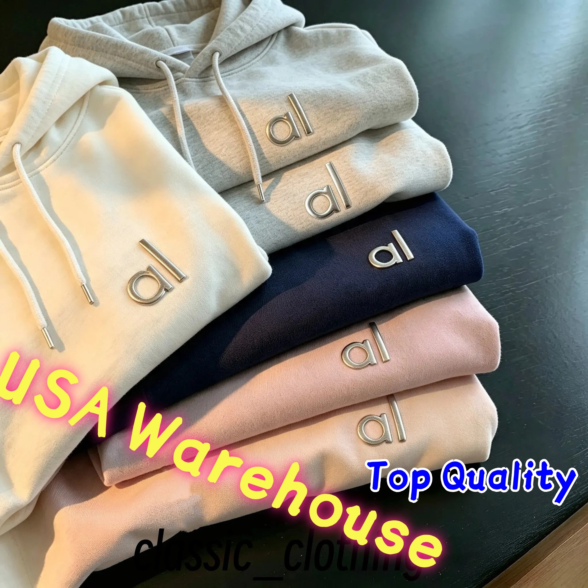 designer yoga hoodie Women Basic Pullover Hooded Tops Soft Brushed Fabric 3D Letter Logo Sweatshirts Casual Fitness Yoga Daily Hoodies