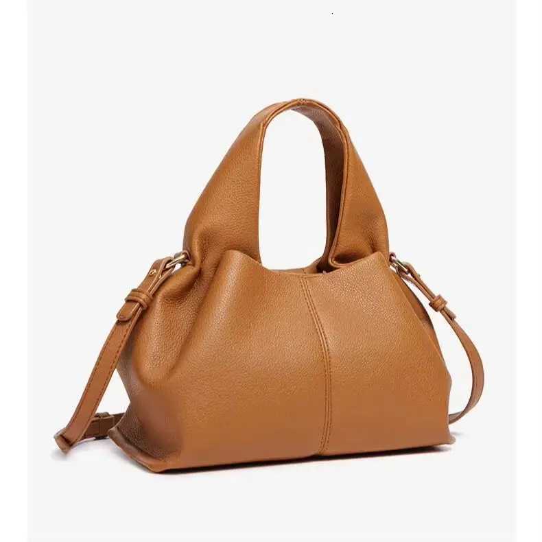 Evening Bags Slouchy Ruched Tote Bag Mini 25cm Pebbled Underarm Shoulder Handbag Dumpling Hobo Purse With Adjustable Removable Strap Women H261016