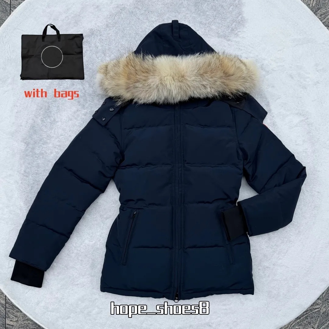Women Down Jacket Designers Puffer Jackets Parka Coat Real Wolf Fur Collar Thermal Top Female womens autumn winter Large Fur Clothing Coats Doudoune