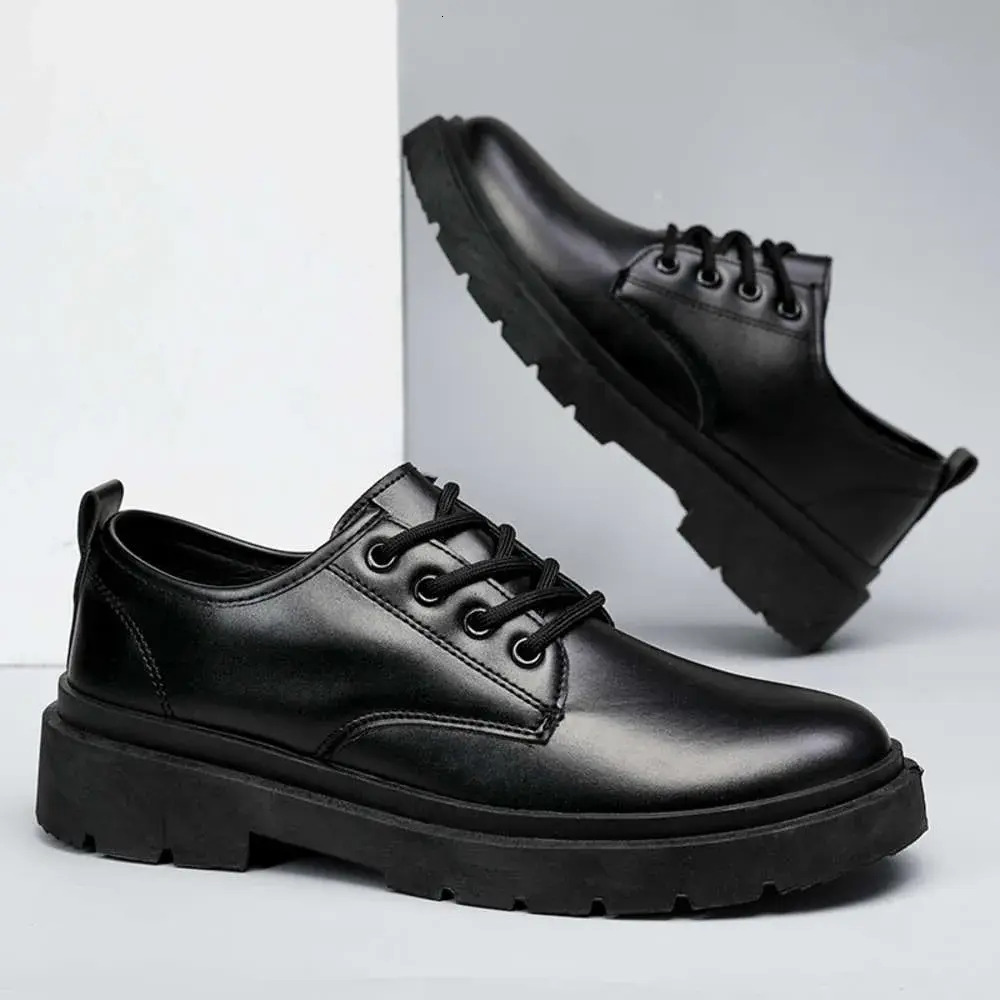 Men Shoes Men Leather Shoes Casual Breathable Formal Dress Oxfords Plus Size British Style Wedding Flats Soft Breathable Walking Office Sneakers Foo