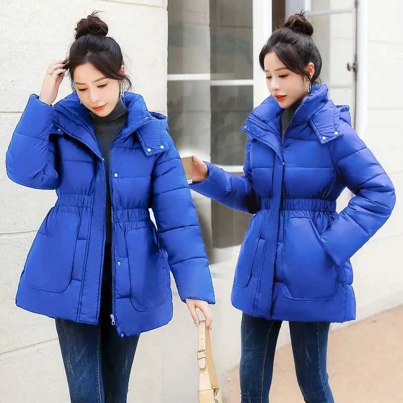 Women's Down Parkas Ladies Down Cotton Jacket 2025 Hooded Loose Comfortable Women's Winter Parka Coat Korean Version Thicken Female Outerw