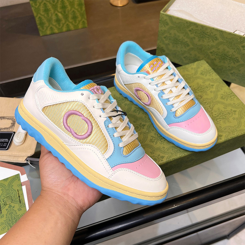 G-brand sneaker 2026 new embroidered distressed for couples, men and women, genuine leather, color-blocked, versatile white sneakers