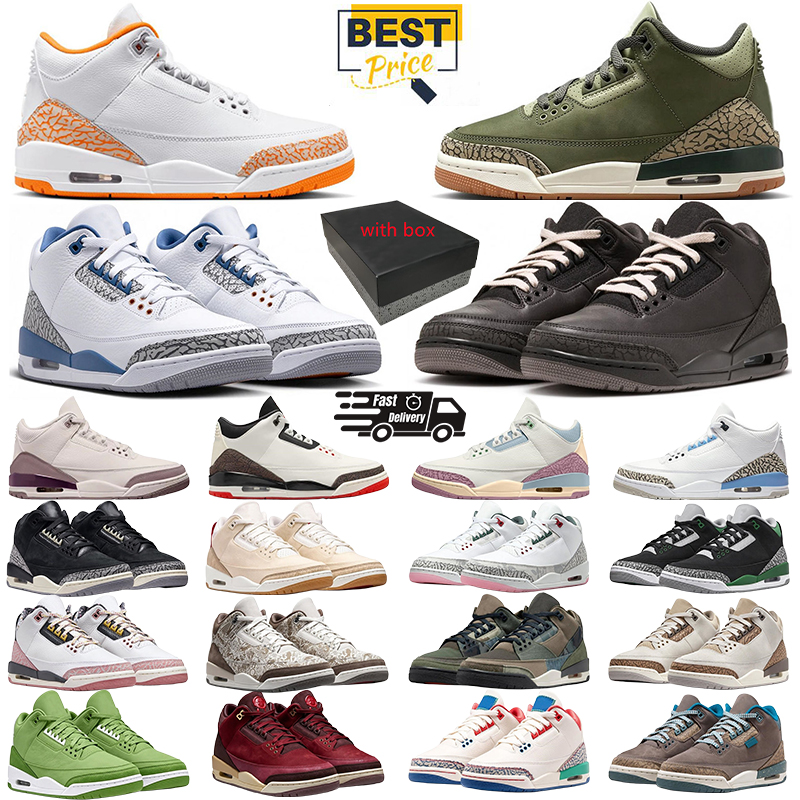 Designer 3 Basketball Shoes 3S Black Cat Cement Racer Blue Red Court Pink Purple Cool Grey Laser Orange Green Men Women Sneakers Outdoor Sports Not
