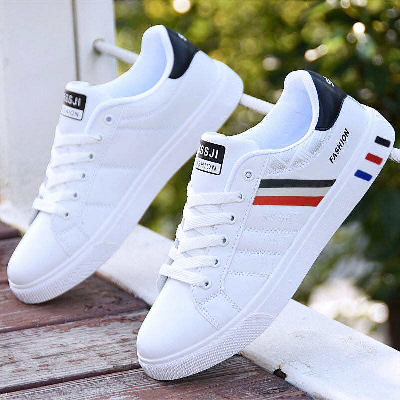 parfumSummer Men 's Shoes New Korean Style Versatile White Sneakers Student Flat Board Shoes Men 's Trendy Sports Casual Shoes