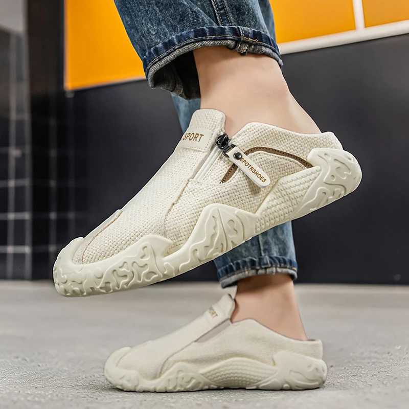 Casual Shoes Men's Summer Slip-On Driving Loafers Non-Slip Breathable Lightweight Casual Woven Sneakers for Men H261016