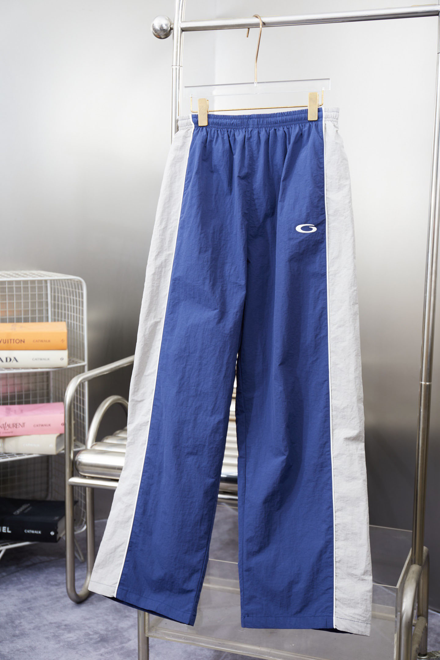 Men's Plus Size Pants Round neck embroidered and printed polar style summer wear with street pure cotton 2rf3f