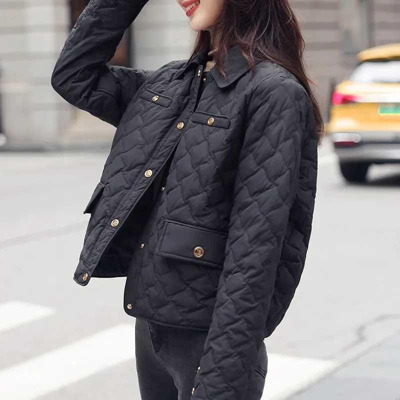 Women's Down Parkas Lightweight Short Women's down Cotton Jacket Pattern Fashionable Outerwear Tagkita Brand Cotton Clothes for WomenT2610