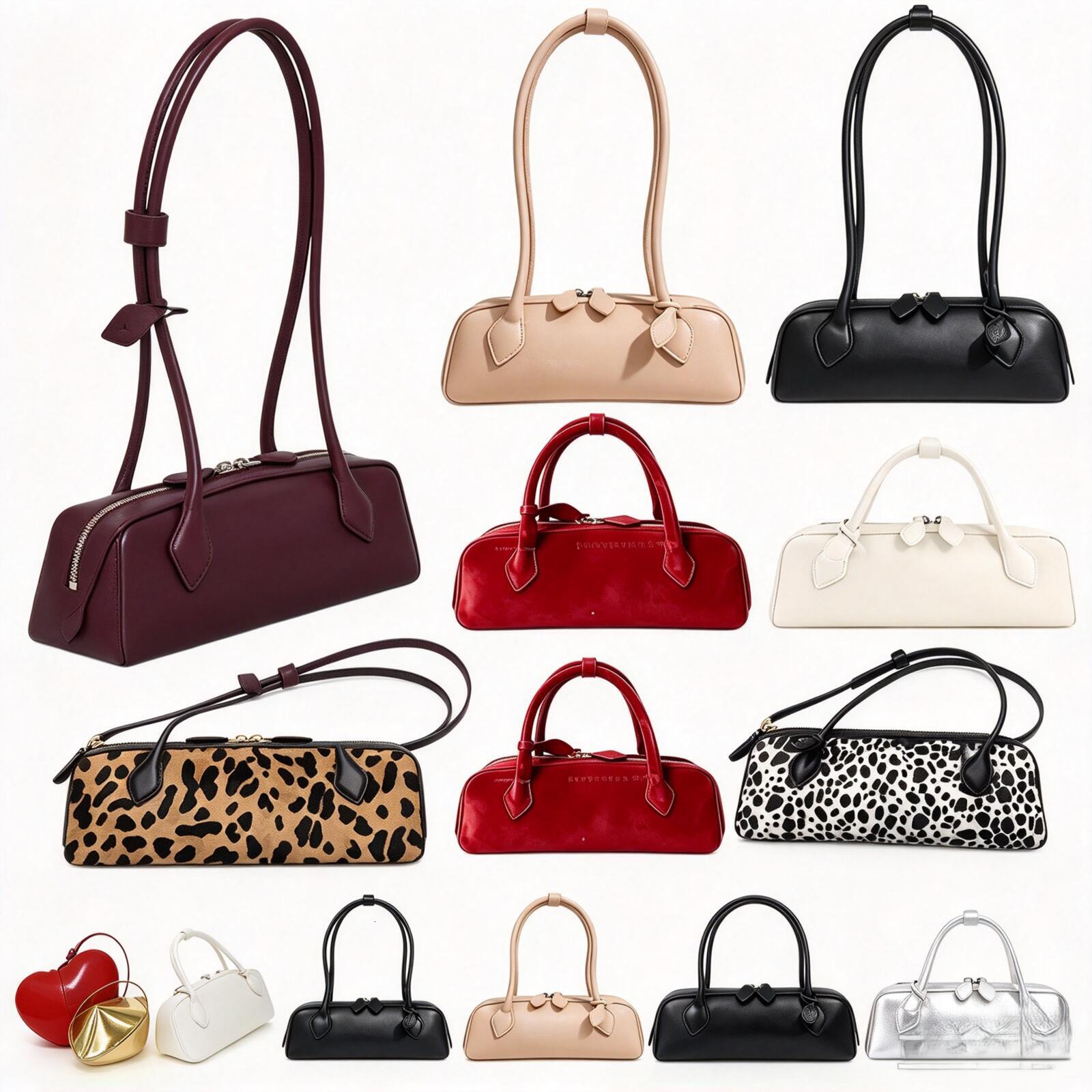 Baguette Bag Heart Designer Cloud Bag Love Shaped Heart Bag Crossbody Genuine LeatherHandbag Luxury Single Shoulder Crossbody For Women Evening Bag