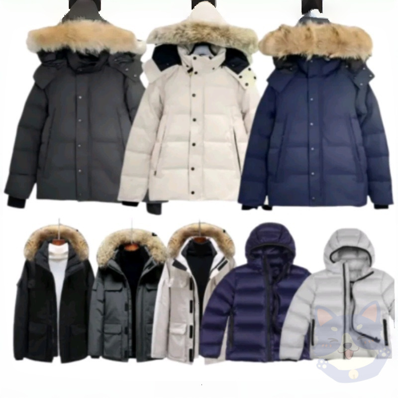 mens Canada jacket Lightweight crofton designer jacket Lightweight men and womenhooded thickened coat Keep warm and windproof top black mark coat EU