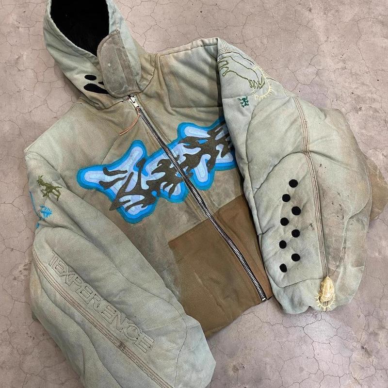 Designer High Quality Oversized Streetwear Unisex Oversized Khaki Zip Up Hoodie 3D Print Streetwear Hip Hop Long Sleeve Loose Fit Casual Sweatshirt