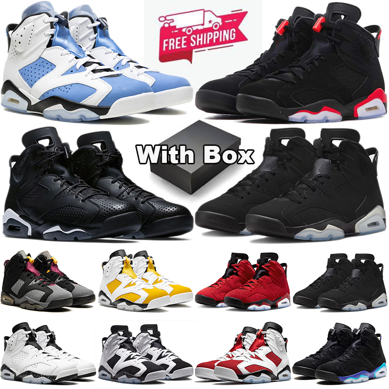 with box free shipping basketball shoes 6s designer sneakers outdoor trainers men womens panda black cat cactus jack 6 lightning what the mens fashi