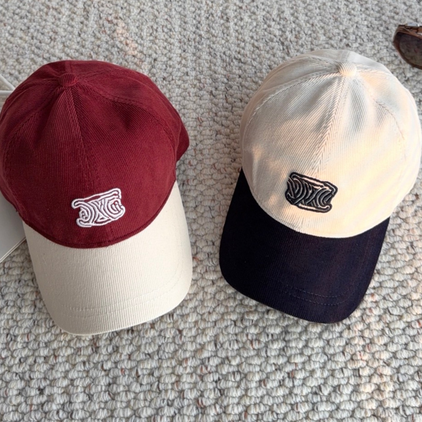 corduroy casquette class hat baseball cap leather embossing designer cap designer hat letters caps hats Casquette Luxe hats for men hat Woman cap Ca