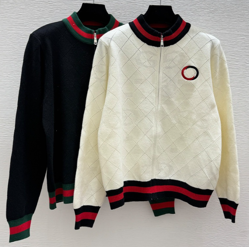 Women's Knit Cardigan Autumn Winter Zip Up Loose Sweater Fashion Knitwear Tops Female Casual Cardigan Coats