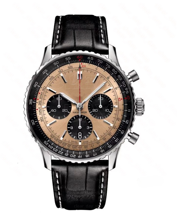 AAA Navitimerness Watch Luxury Mens Chronograph Watch Designer Breitlinlyness Watch High Quality Automatic Date Quartz Movement Watches 9d8