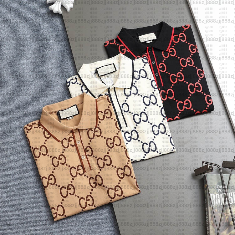 Mens Polo Shirt Designer Man Fashion Horse T Shirts Casual Men Golf Summer Polos Shirt Embroidery High Street Trend Top Tee Asian size M-3XL