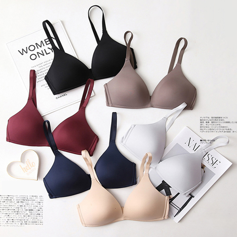 Seamless for Women Push Up Bras No Wire Brassiere A B Cup Underwear Sexy Bralette Three Quarters(3/4 Cup) Lingerie dongdumaoyi
