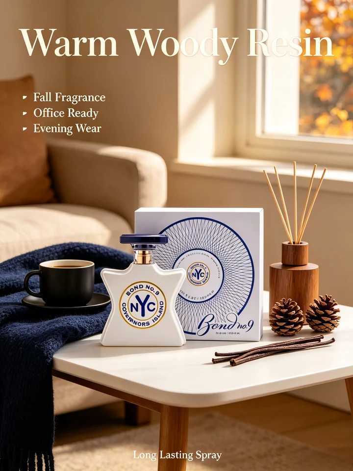 New Arrival Bond No9 Governors Island EDP 100ml 33oz White Star Perfume Incense Cedarwood Amber Musk Long Lasting Scents Men Women Labor Day Ha M261