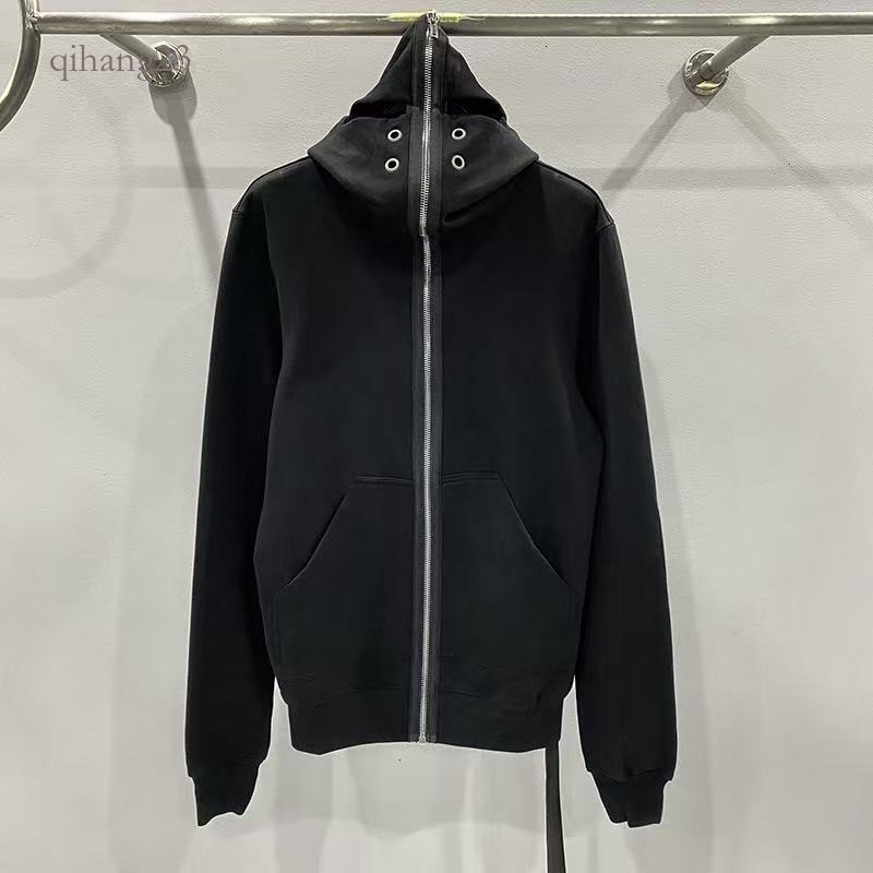 RO Jacket Pentagram Jeans Brand Men Designer SUBHUMAN Wizard Hat Ribbed Black Zipper Cotton Solid Color European American Style Women's Sweatsh