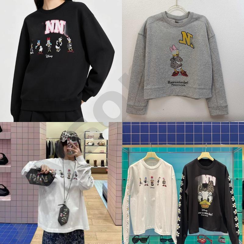 Womens Crew Neck Long Sleeve Top Cotton Cartoon Print Loose Casual Sweatshirt Cute Anime Pattern Pullover Shirts for women-12 S M L