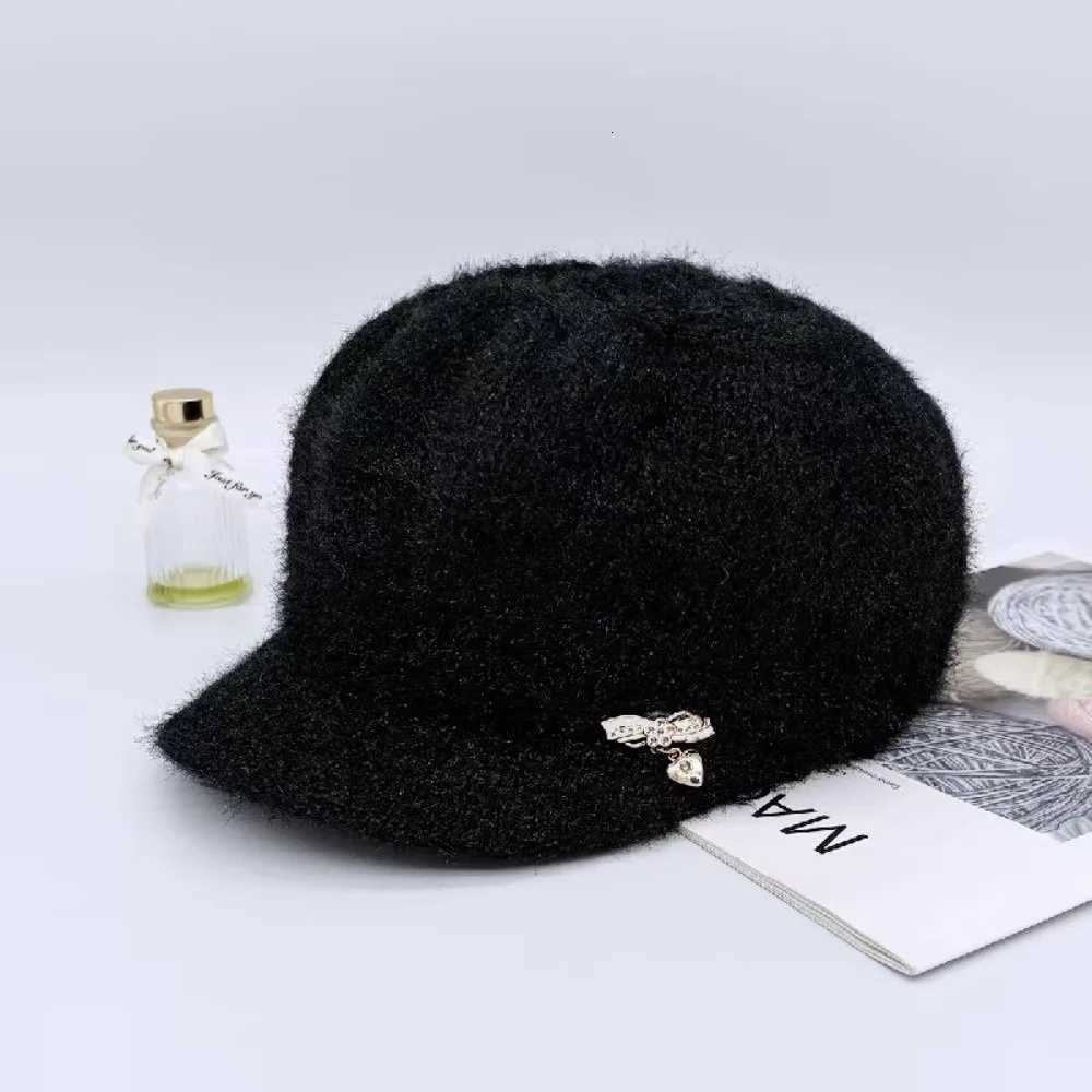 Beanie/Skull Caps Fashion Thickened Knitted Wool Hat Windproof Keep Warm Pumpkin Beret Hat Fleece Lined Beanies Hat Winter Q261017