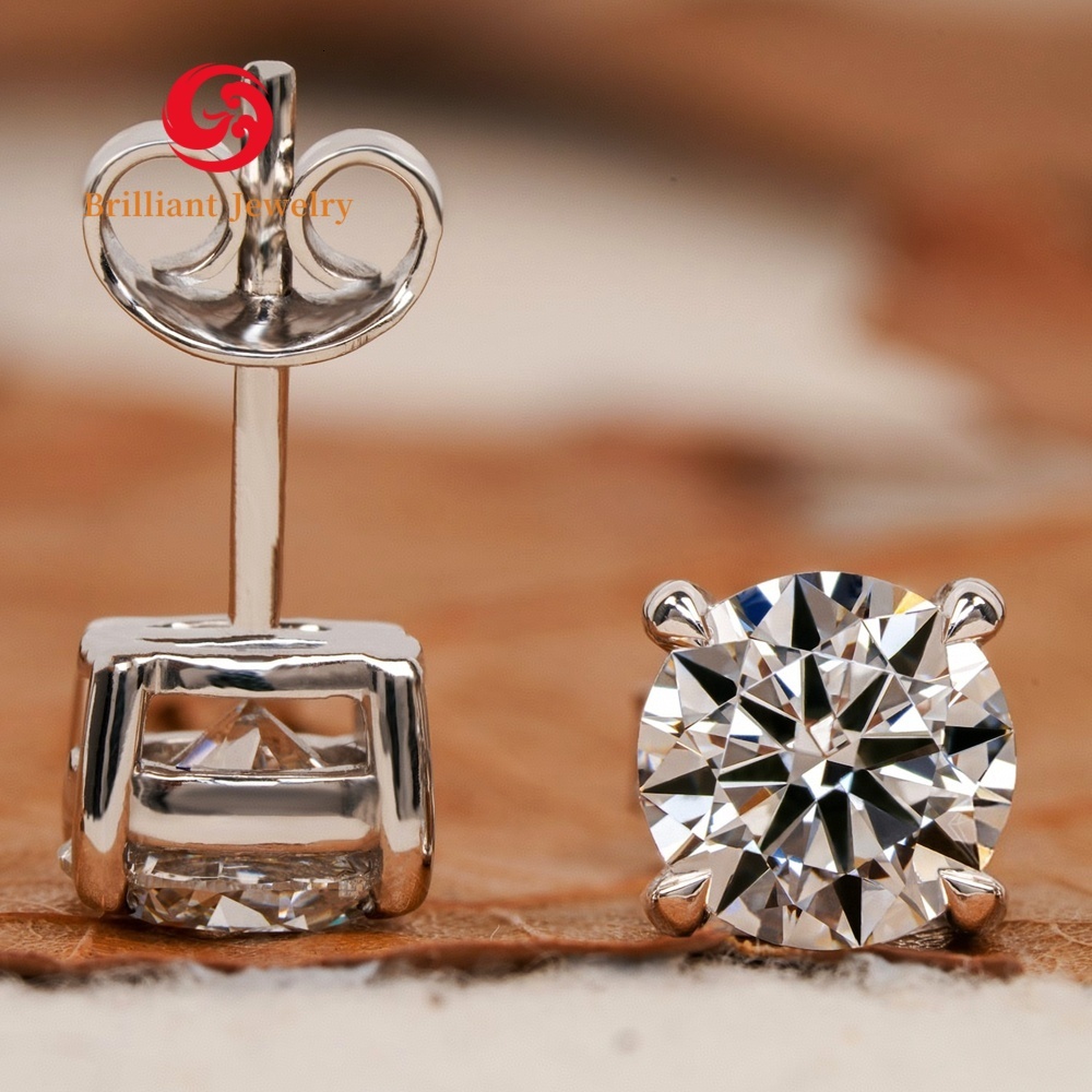 Wholesale VVS Diamonds Earring Factory Price 10k 14k 18k Gold 0.5CT 1CT 2CT 3CT Lab Grown Diamond Earrings Stud IGI Certified