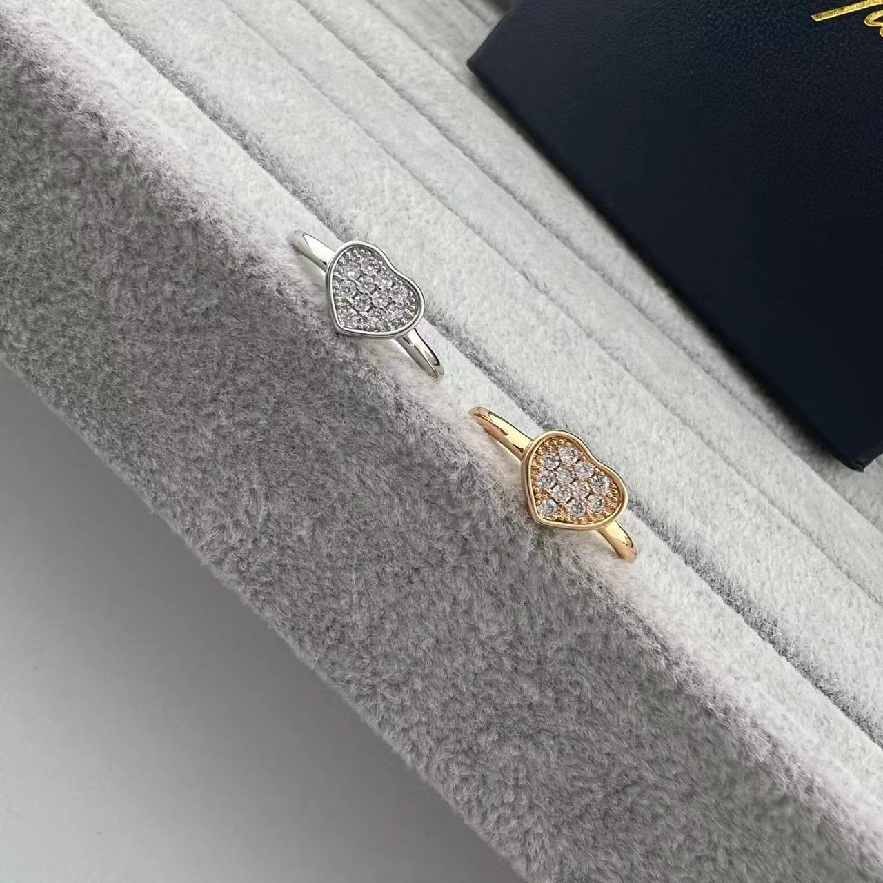 Chopardlies Chopardity Jewelry Ring Designer Chopars Happy Diamond Ring For Women Wedding Ring With Diamond Accents Fashionable And Elegant Piece Of