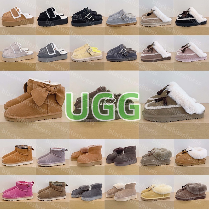 Free Shipping With Box Designer uggswomens uggsmans boots womens botte bottes booties Shoes tasman uggevelina evelina clogs slippers tazz for mens s