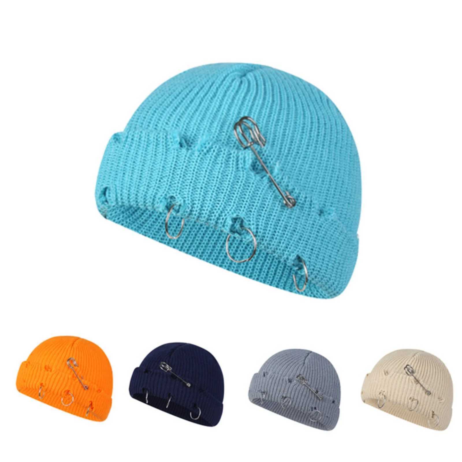 Beanie/Skull Caps Thick Winter Warm Knitted Cap for Men Women Soft Fashion Solid Color Knitted Hat Casual Slouchy Bonnet Ski Hats Leisure Cap Q26101