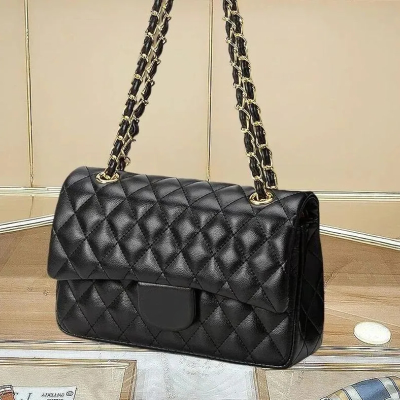 10A Designer Handbag Shouder Chain Bag Cutch Fap Totes Bags Waet Check Veour Thread C Purse Doube Letters Soid Hasp Waist Square Stripes Women bag W
