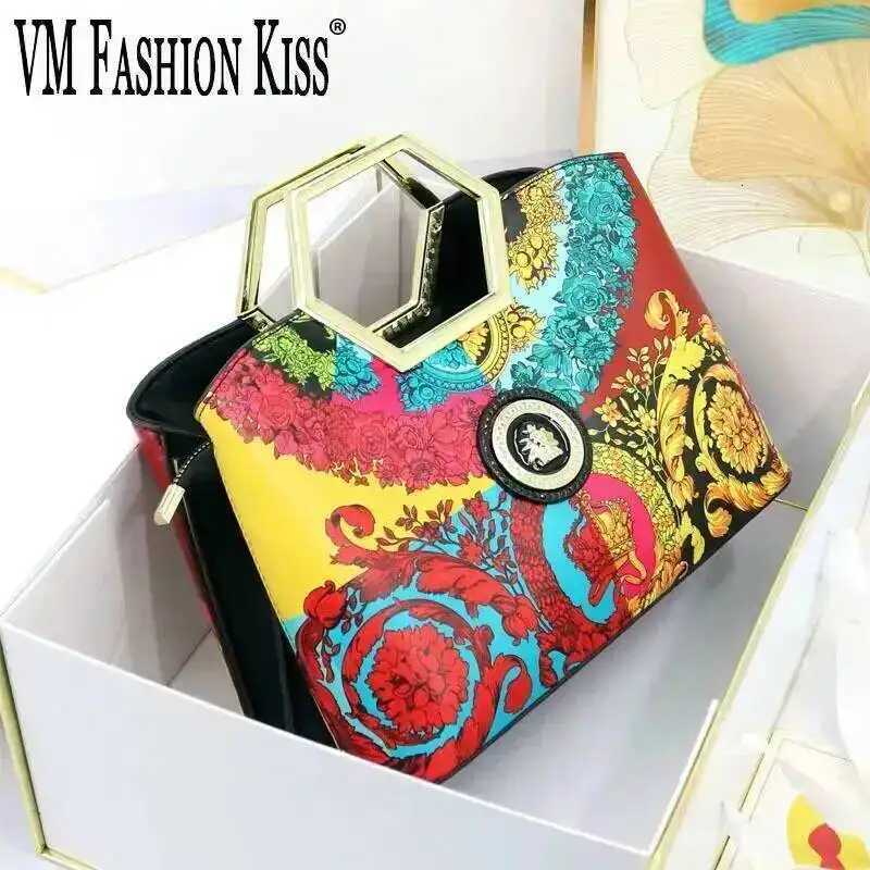 Evening Bags Totes Women's Elegant 2026 Printed Top Handle Bag Various Printed Patterns Women's Crossbody Shoulder Bag Frame Designer Bag