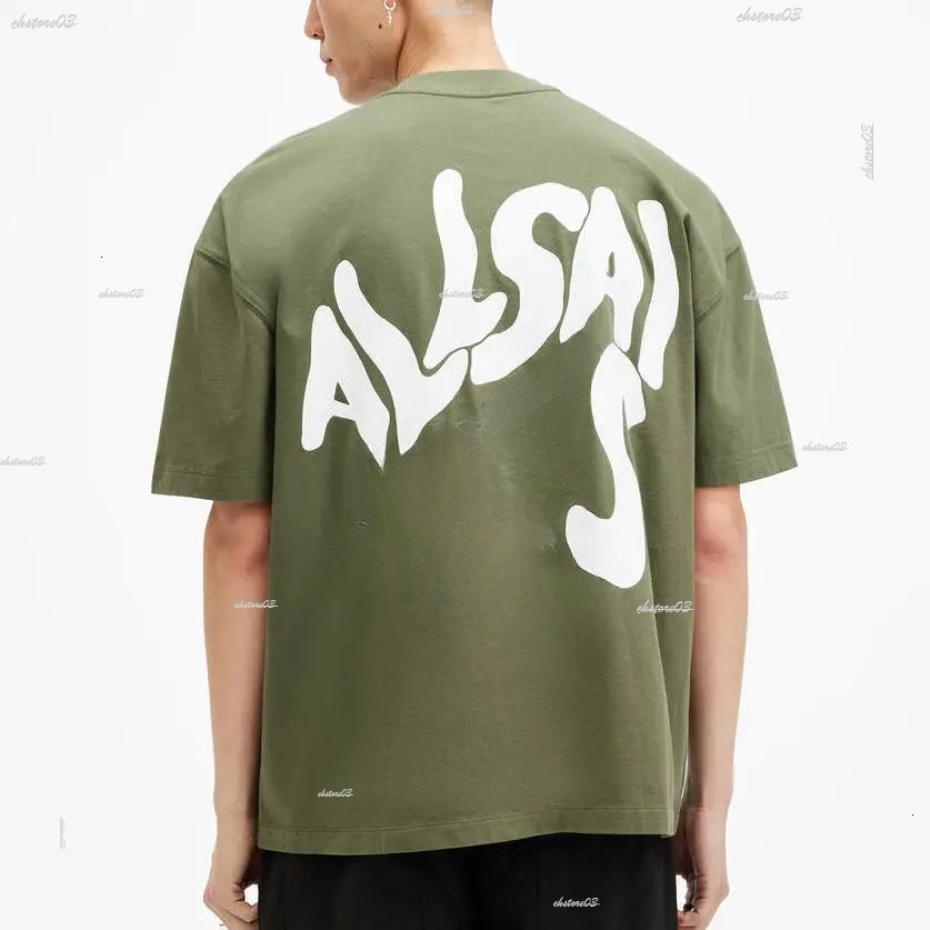 All Saints Men's Designer Fashion T Shirt Designer Summer Cotton Clothing Simple Luxury Brand And Women's Short Sleeved All Saints Shirt C