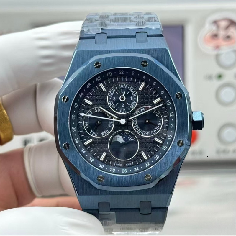 Men's luxury watches 26574 perpetual calendar multifunctional chronograph 5134 men's fully automatic mechanical watch