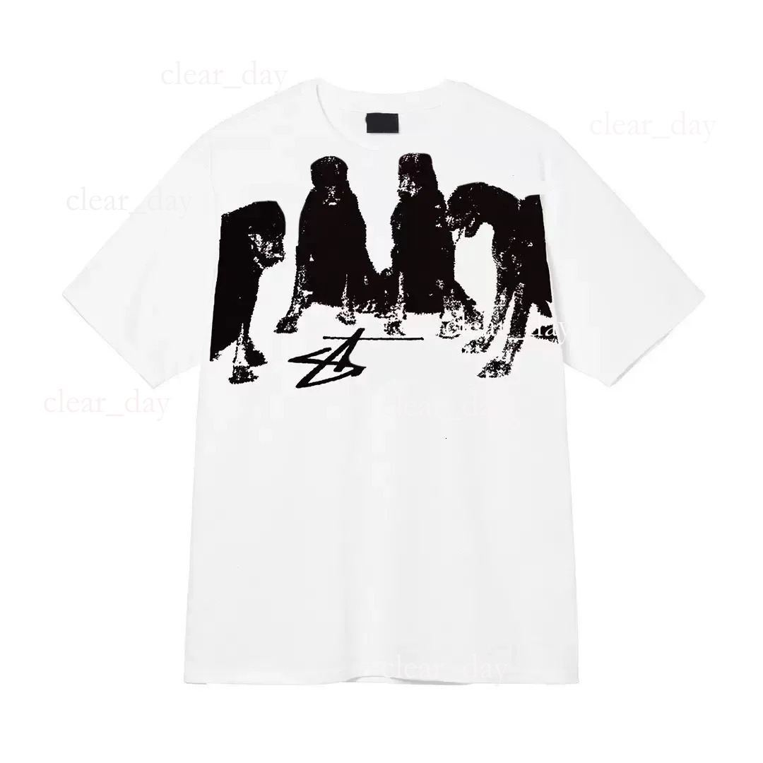 2026 NEW Designer Studded T Shirt Classic Letter Print Graphic Studded Shirts Black 8Ball Tee Vintage Hip Hop Loose Short Sleeve Tops Men Tshirts b8