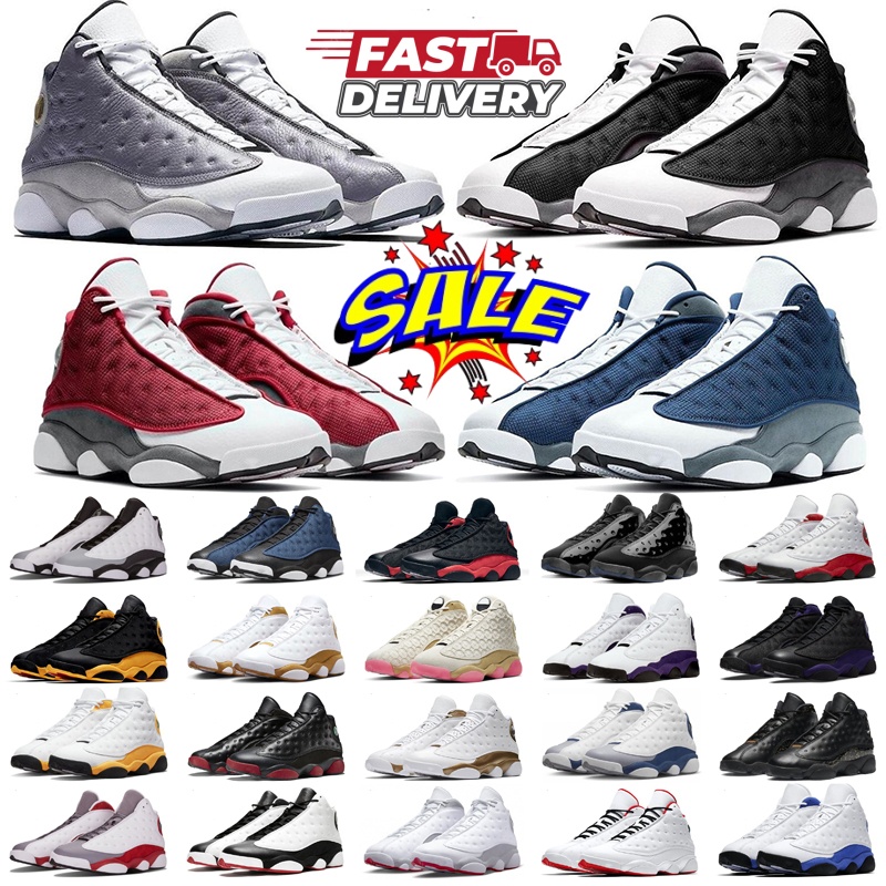 13s Basketball Shoes Designer Shoes Panda Classic Outdoor Sneakers For Men Women Red Black White Flint Wheat Wolf Grey Playoffs Purple Cap Gown Spor