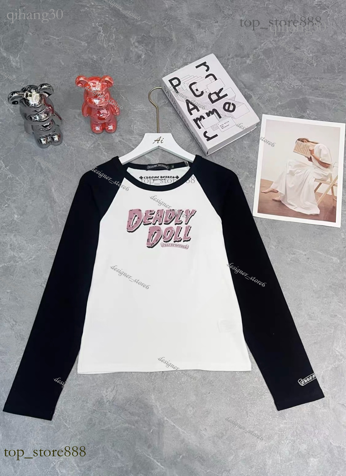 Deadly Doll Tank Top Chrome Dress Designer Women High Quality Cotton Luxury Slim Fit Short Sleeved Tank Tops Branded Shorts Women Hip Hop Sanskrit L