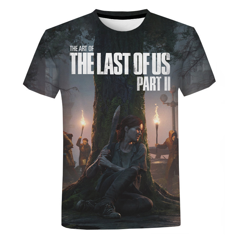 2026 The Last Of Us 2 Short-Sleeved 3D Digital Print Men's Casual T-Shirt Free Shipping