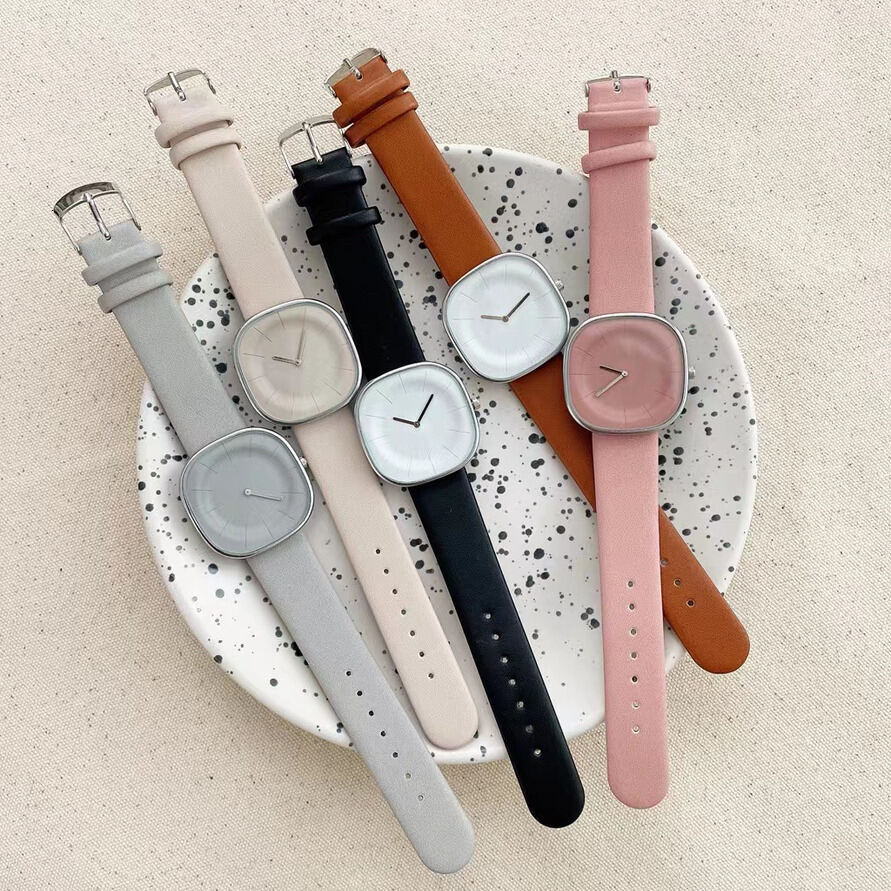 -Selling Korean-Style Candy-Colored Square Fashionable Versatile Women's Watch, Artistic Student Quartz Wristwatch Small Di ljh456