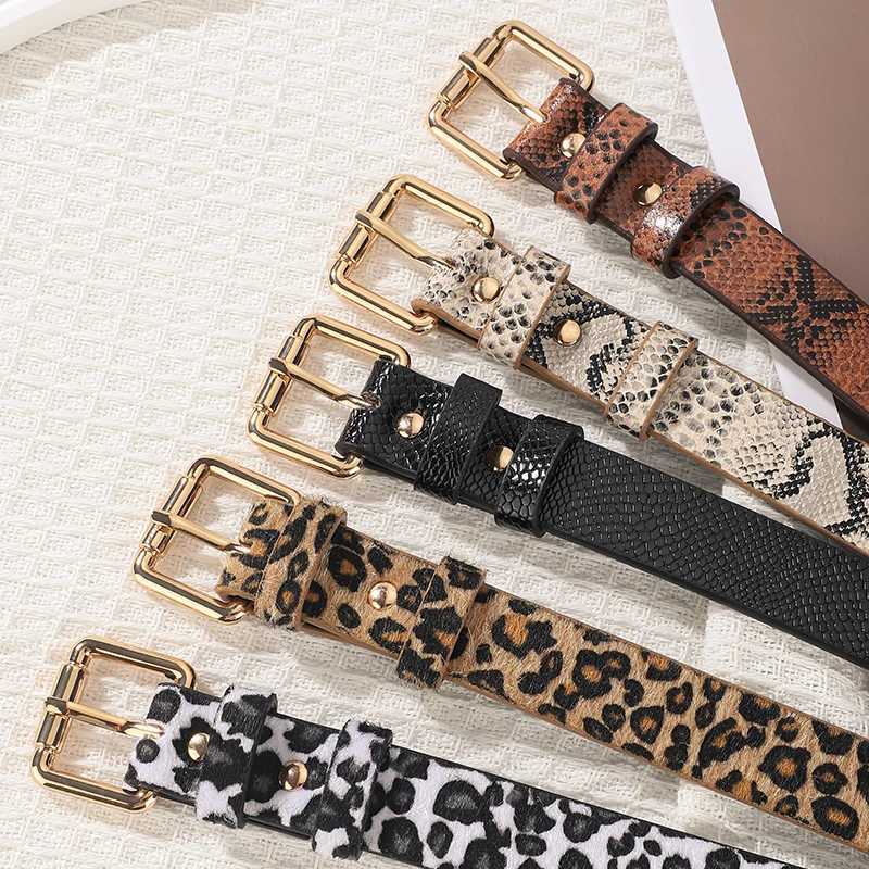 New belt for women simple and popular versatile and trendy jeans fashionable and personalized student decoration leopard pri S261017SVJG