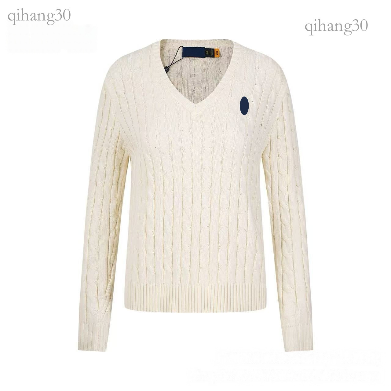 Rauph Laruen Women Sweaters Designer Pany Embroidered Logo Polo Sweaters Round Neck Solid Color Casual Twist Knit Cardigan Long Sleeve Ralf Sweaters