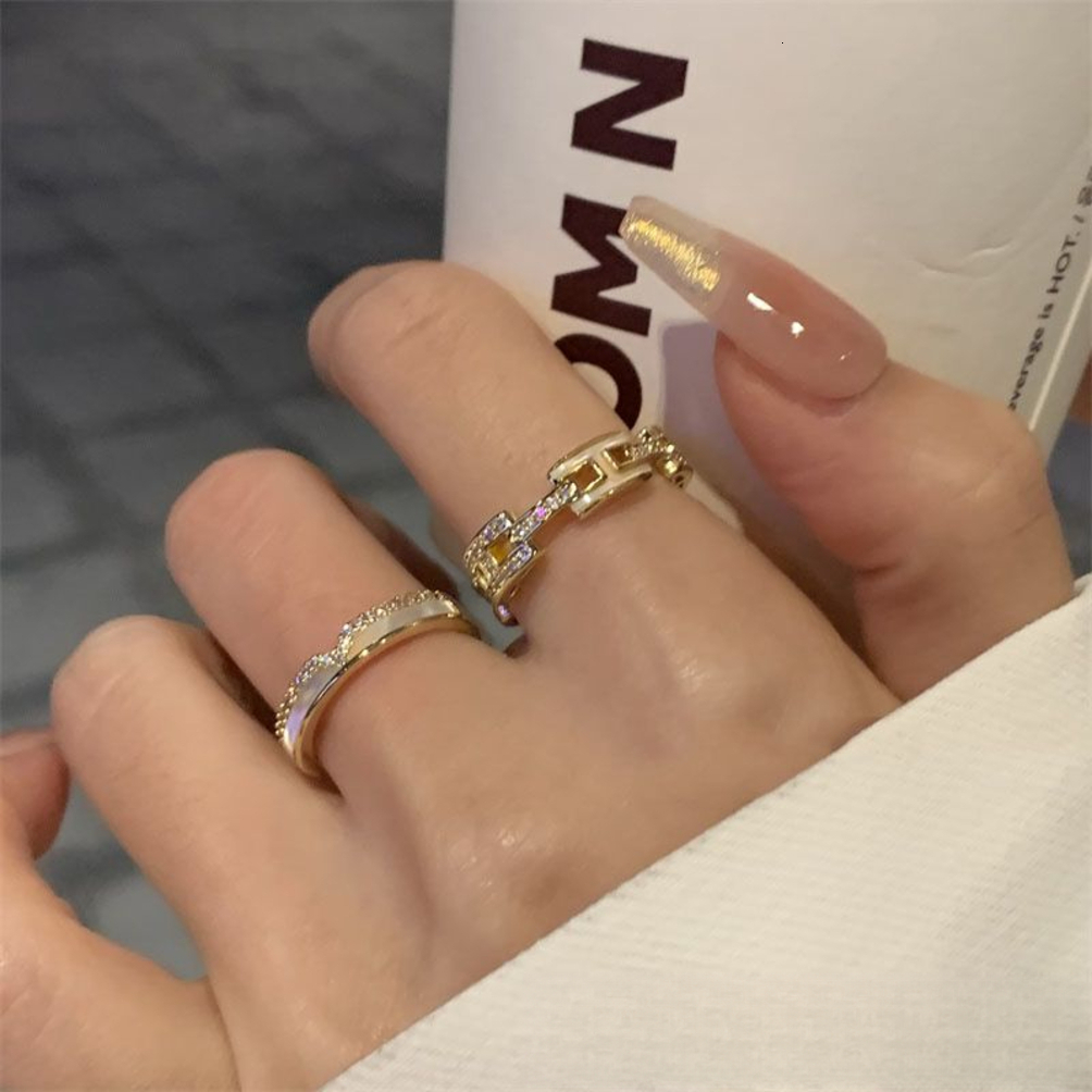 2026 perfume cologne Letter H Ring, Enamel, Light Luxury, High-End Feel, Open 2026 New Popular Niche Design, Unique Smal L3