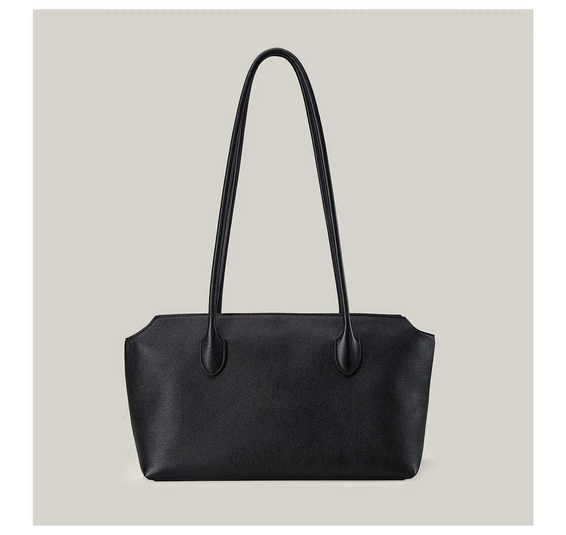 Evening Bags Women Tote Bag New Genuine Leather Handbag Single Shoulder Underarm Bag Niche Minimalist Highsense Commuter Bag For Ladies H261016