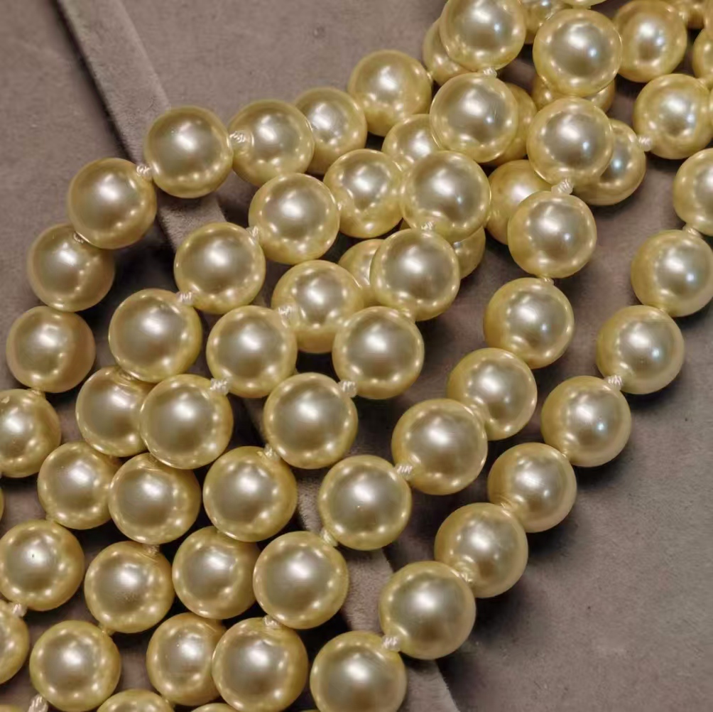 New Women Luxury Charms Fashion Choker Necklace High Quality Yellow Gold Plated Letter 3 Layers Pearl Chain Necklace Bracelet for Girls Women Nice G
