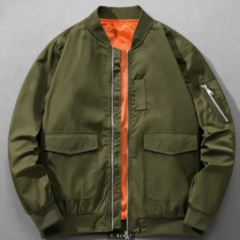 MA-1 Functional Bomber Jacket for Men 2025 Autumn Retro Oversized Baseball Suit Coat American Brand Clothing Men's Short Jacket S2610176VHQ