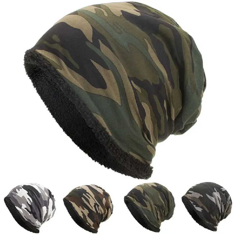Autumn And Winter New Camouflage Cotton Velvet Hat Warm Stylish And Flee Cap Pile Cap Outdoor Male Female S261017KN7H
