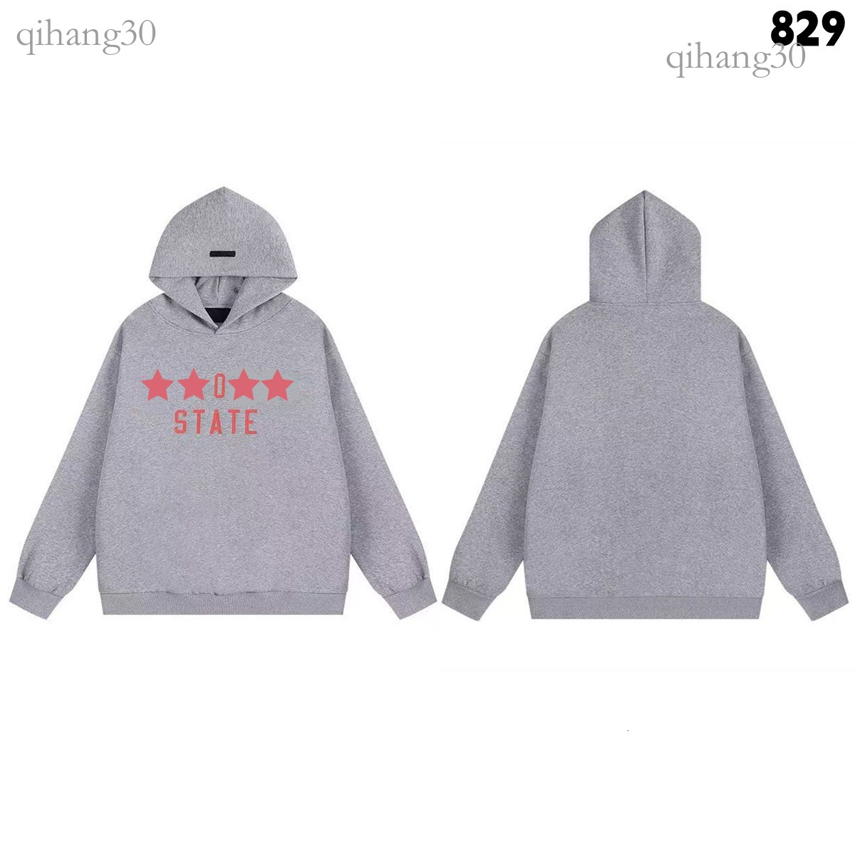 Essentalls Hoodies Men Designer Sweater Pullover Long Sleeve O Neck Letter Printed Cotton Overcoat Sweatshirt Streetwear Hoodie Essentalls Tracksuit