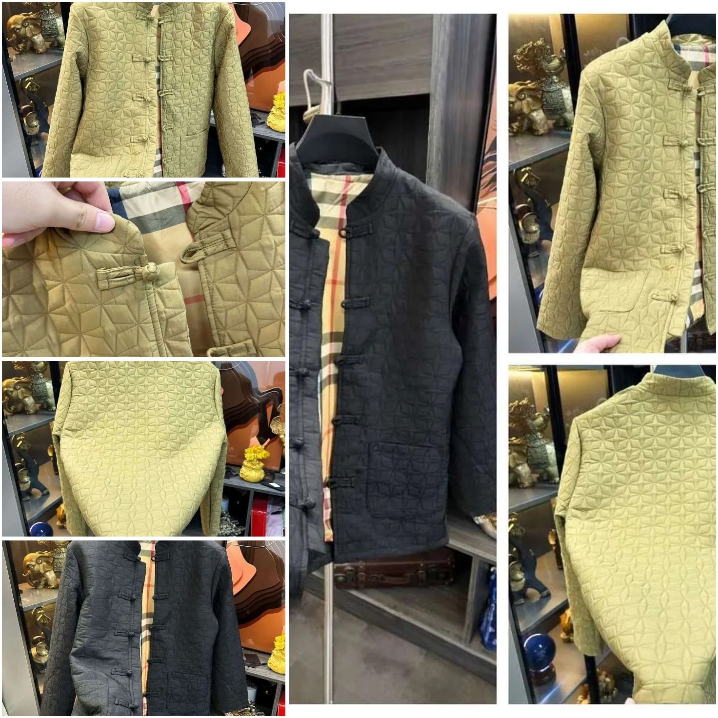 Free Shipping Men 's Spring And Autumn New Chinese Style Trendy Jacket Fashion Versatile Heavy Embroidery Handmade Button Small Stand Collar