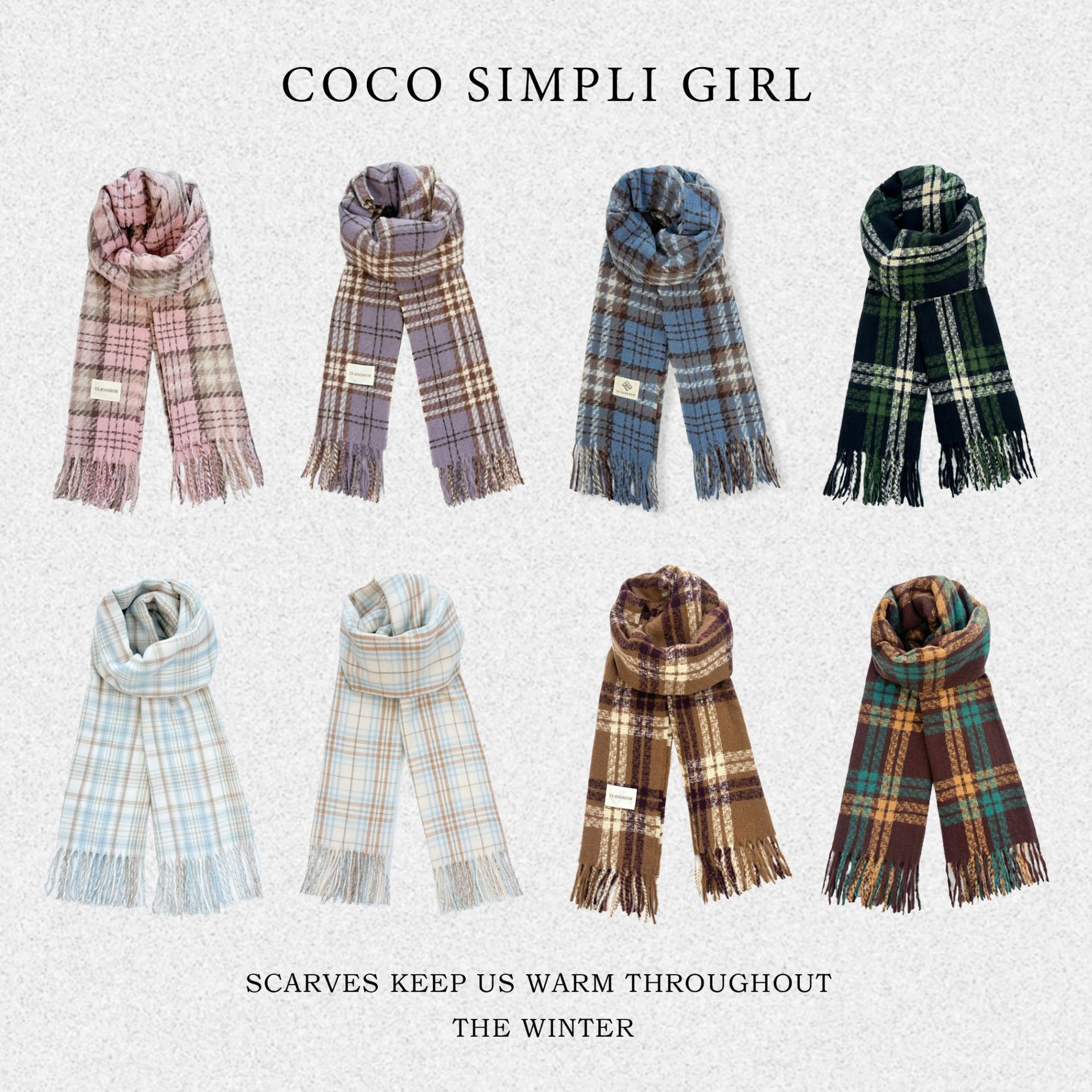 Women's Scarf New Winter Thickened Trendy High-End Student Fashion Versatile Neck Warmer With A Stylish Vibe Laotie